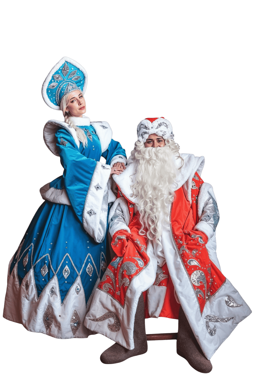 Классический костюм Дед Мороз и Снегурочка